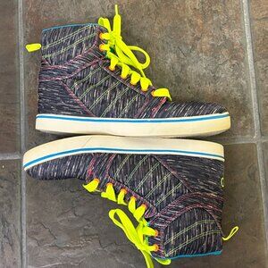 ~~OP Women's Sneakers Casual Shoes Size 6 Color Multicolor High Top..VGUC!!!